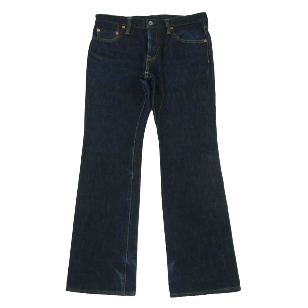 IRON HEART アイアンハート 461S 21oz SELVEDGE DENIM 21オンス セルビッチ ブーツカット デニム パンツ ジーンズ インディゴブルー系 W32 L34【中古】