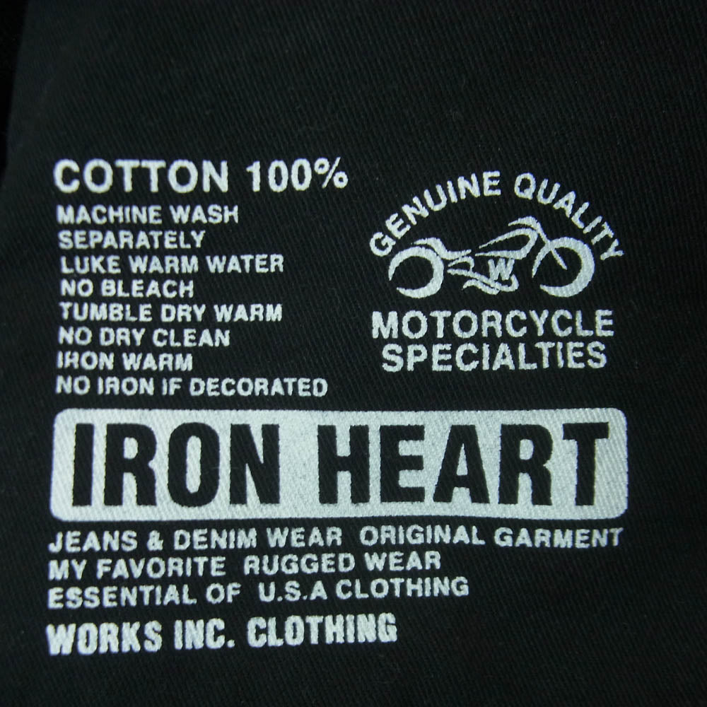IRON HEART アイアンハート 黒鎧 21オンス ヘビーウエイト ブラック デニム パンツ ジーンズ ブラック系 W31【中古】