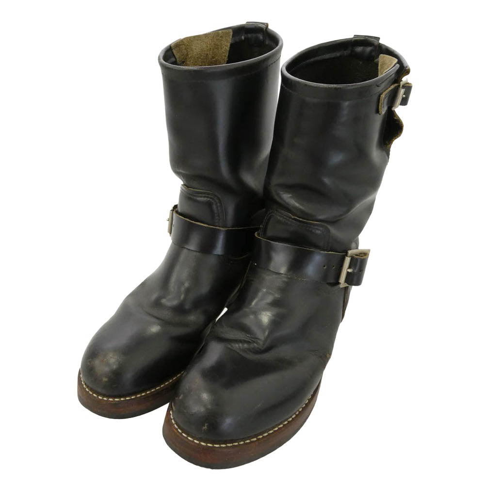 RED WING レッドウィング 2268 PT91 Engineer Boots オールソール カスタム エンジニア ブーツ ブラック系 US8D【中古】
