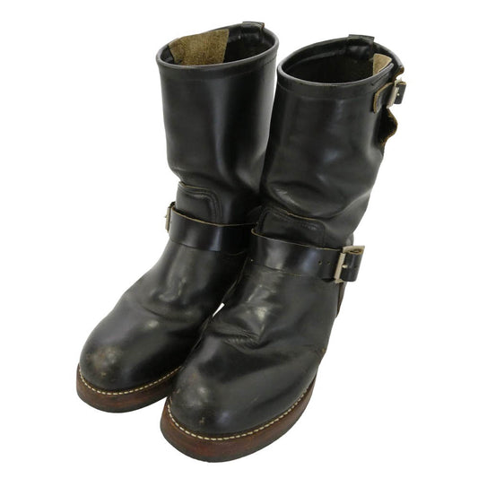 RED WING レッドウィング 2268 PT91 Engineer Boots オールソール カスタム エンジニア ブーツ ブラック系 US8D【中古】