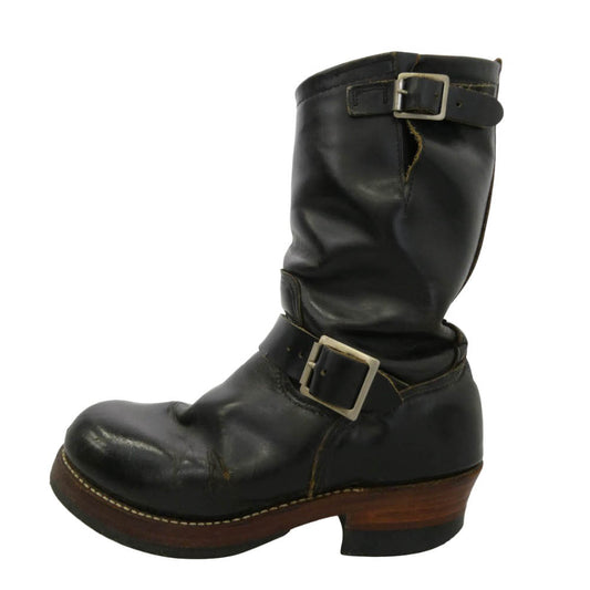 RED WING レッドウィング 2268 PT91 Engineer Boots オールソール カスタム エンジニア ブーツ ブラック系 US8D【中古】