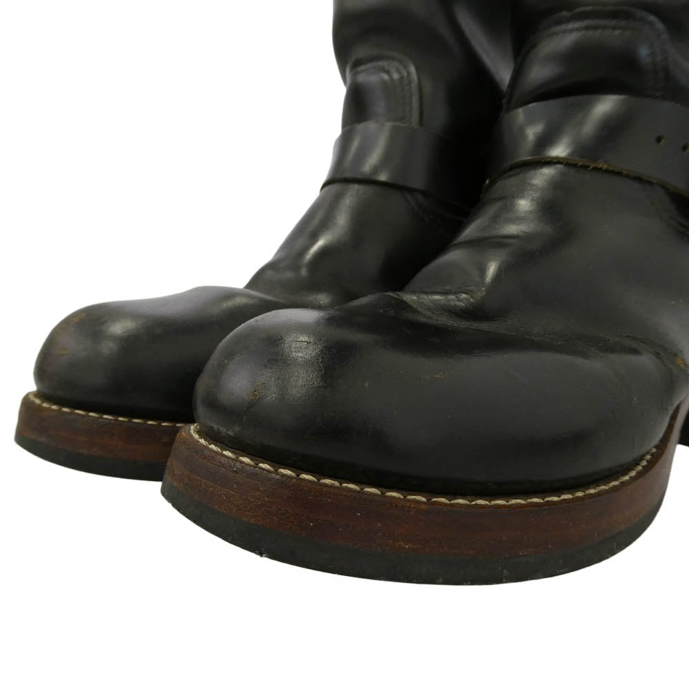 RED WING レッドウィング 2268 PT91 Engineer Boots オールソール カスタム エンジニア ブーツ ブラック系 US8D【中古】