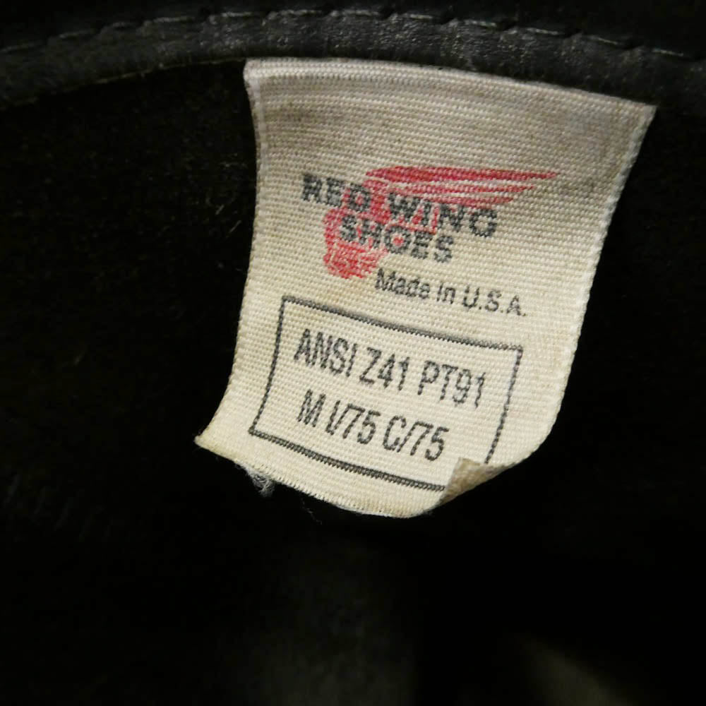 RED WING レッドウィング 2268 PT91 Engineer Boots オールソール カスタム エンジニア ブーツ ブラック系 US8D【中古】