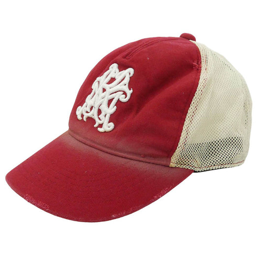 カミヤ CA4LA カシラ CA4LA カシラ KMY MESH CAP ダメージ加工 メッシュ キャップ レッド系【中古】