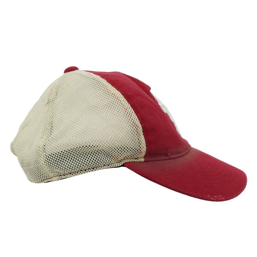 カミヤ CA4LA カシラ CA4LA カシラ KMY MESH CAP ダメージ加工 メッシュ キャップ レッド系【中古】
