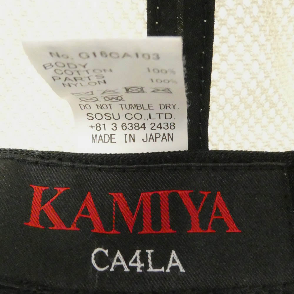 カミヤ CA4LA カシラ CA4LA カシラ KMY MESH CAP ダメージ加工 メッシュ キャップ レッド系【中古】