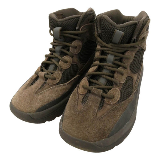 adidas アディダス EG6463 YEEZY Desert Boot Oil イージーデザートブーツ オイル ハイカット スニーカー ダークブラウン系 28cm【中古】