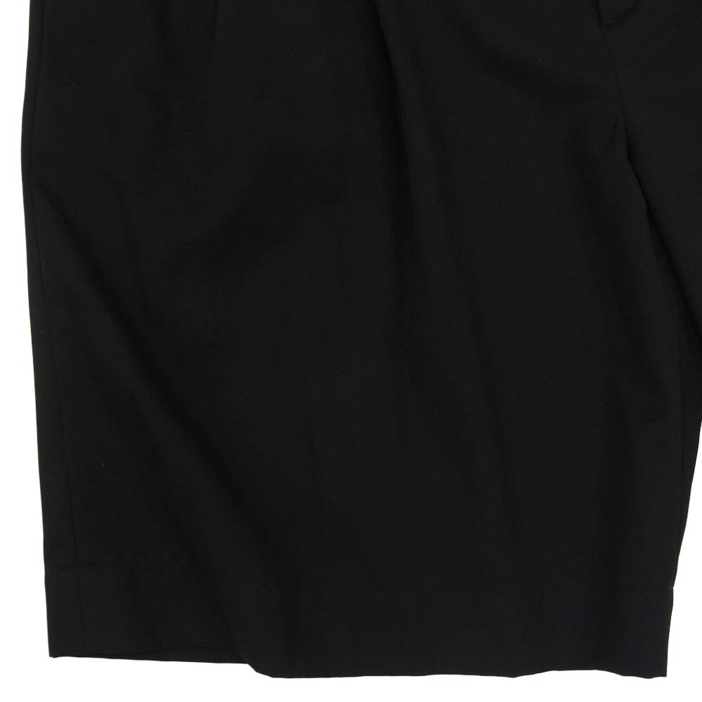 ssstein シュタイン 23SS ST.507 WIDE EASY SHORT TROUSERS ワイド イージー ショート トラウザース ウエストゴム ウール ショーツ ハーフパンツ ブラック系 S【中古】