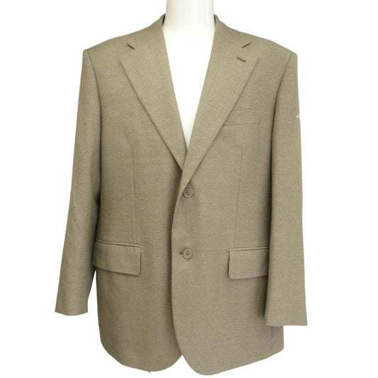 LOUIS VUITTON ルイ・ヴィトン 23SS RM2319 RH9 HOJ01E 2B モノグラム 袖ロゴ ウール テーラードジャケット ライトブラウン系 50【美品】【中古】