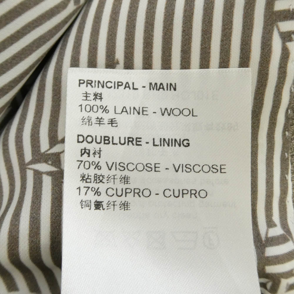 LOUIS VUITTON ルイ・ヴィトン 23SS RM2319 RH9 HOJ01E 2B モノグラム 袖ロゴ ウール テーラードジャケット ライトブラウン系 50【美品】【中古】