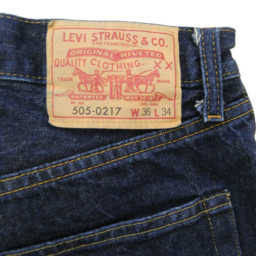 Levi's リーバイス 67505-0098 LVC 505 BIG E 1967年モデル 復刻 デニム パンツ W36 インディゴブルー系 W36【中古】