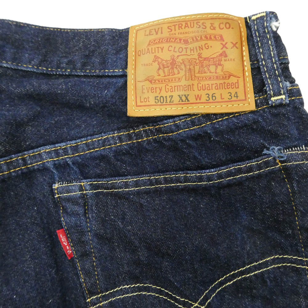 Levi's リーバイス 50154-0090 LVC 1954年 復刻 501ZXX デニム パンツ インディゴブルー系 W36【中古】