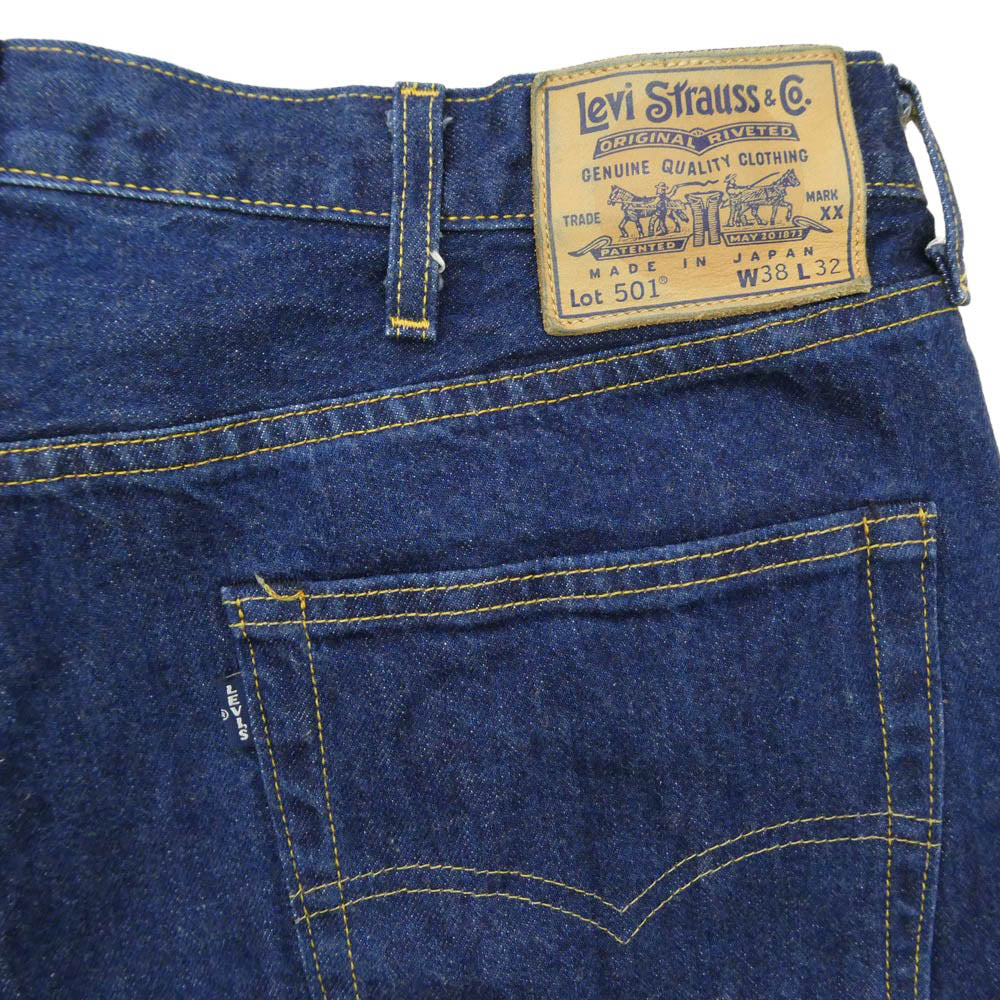 Levi's リーバイス A5875-0000 BLUETAB 80S 501 デニム パンツ インディゴブルー系 W38【中古】