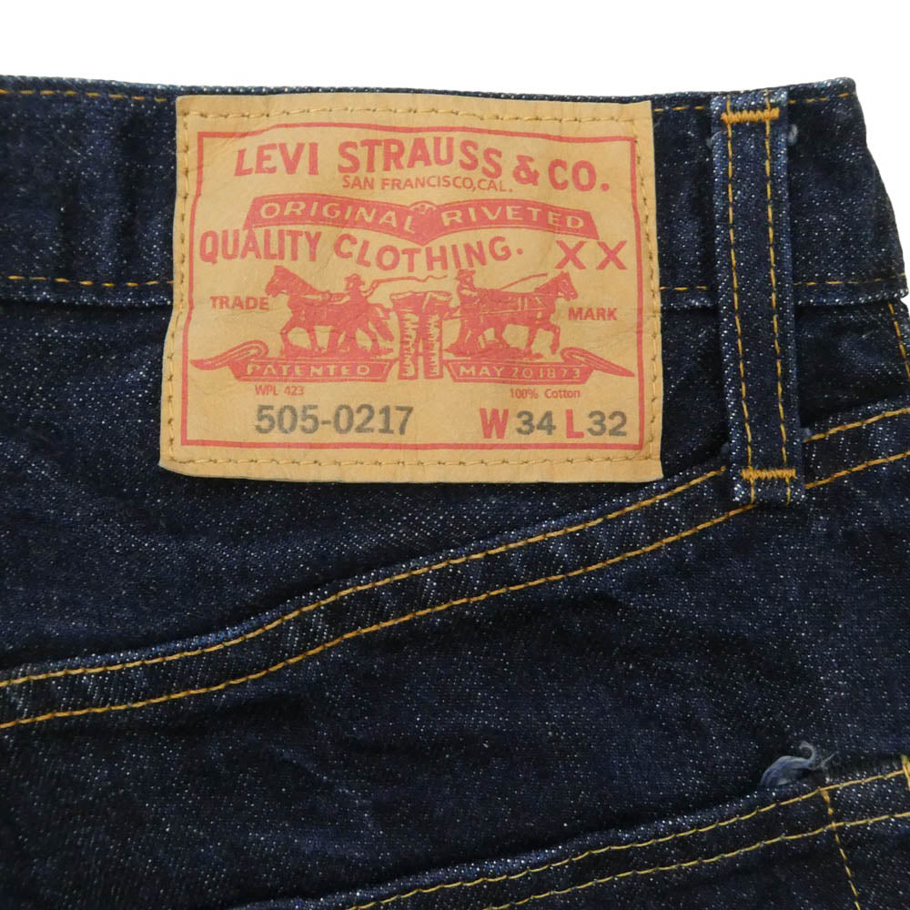 Levi's リーバイス 67505-0098 LVC 505-0217 BIG E 1967年モデル 復刻 デニム パンツ W34 インディゴブルー系 W34【中古】
