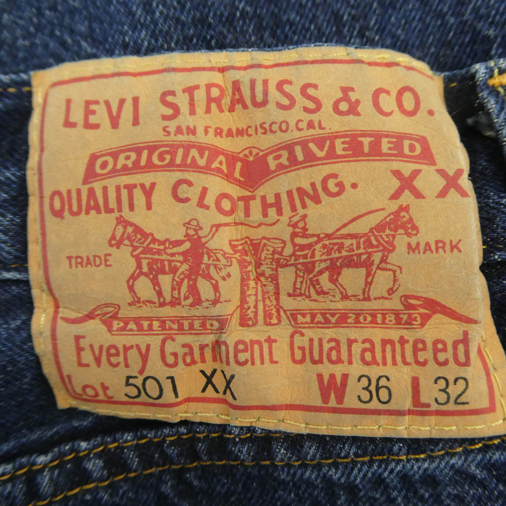Levi's リーバイス 50155-0078 LVC 1955年モデル 501XX 復刻 デニム パンツ インディゴブルー系 W36【中古】