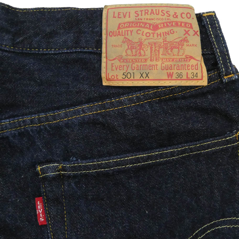 Levi's リーバイス 50155-0055 LVC 1955年モデル BIG E ビッグE 501XX 復刻 デニム パンツ インディゴブルー系 W36【中古】