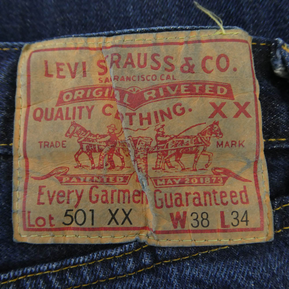 Levi's リーバイス 50155-0055 LVC 1955年モデル BIG E ビッグE 501XX 復刻 デニム パンツ W38 インディゴブルー系 W38【中古】