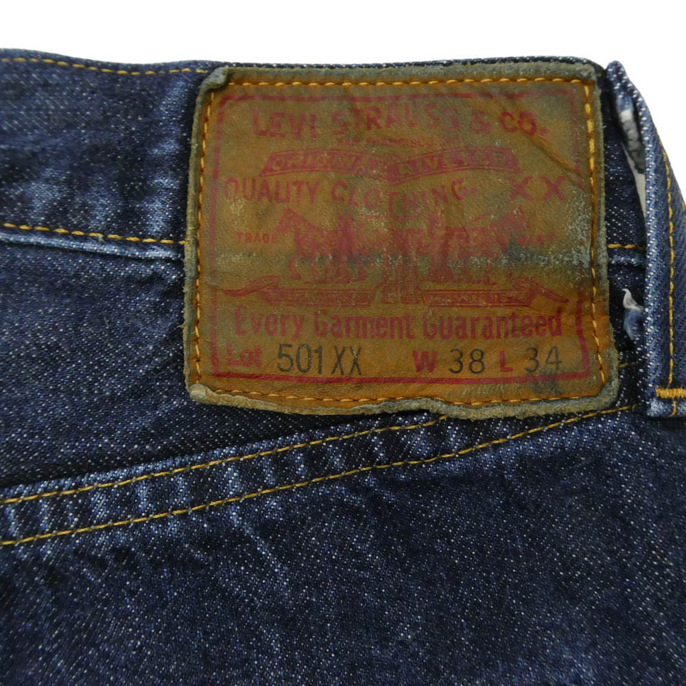 Levi's リーバイス 47501-0200 LVC 1947モデル 501XX 復刻 レプリカ デニム パンツ インディゴブルー系 W38【中古】