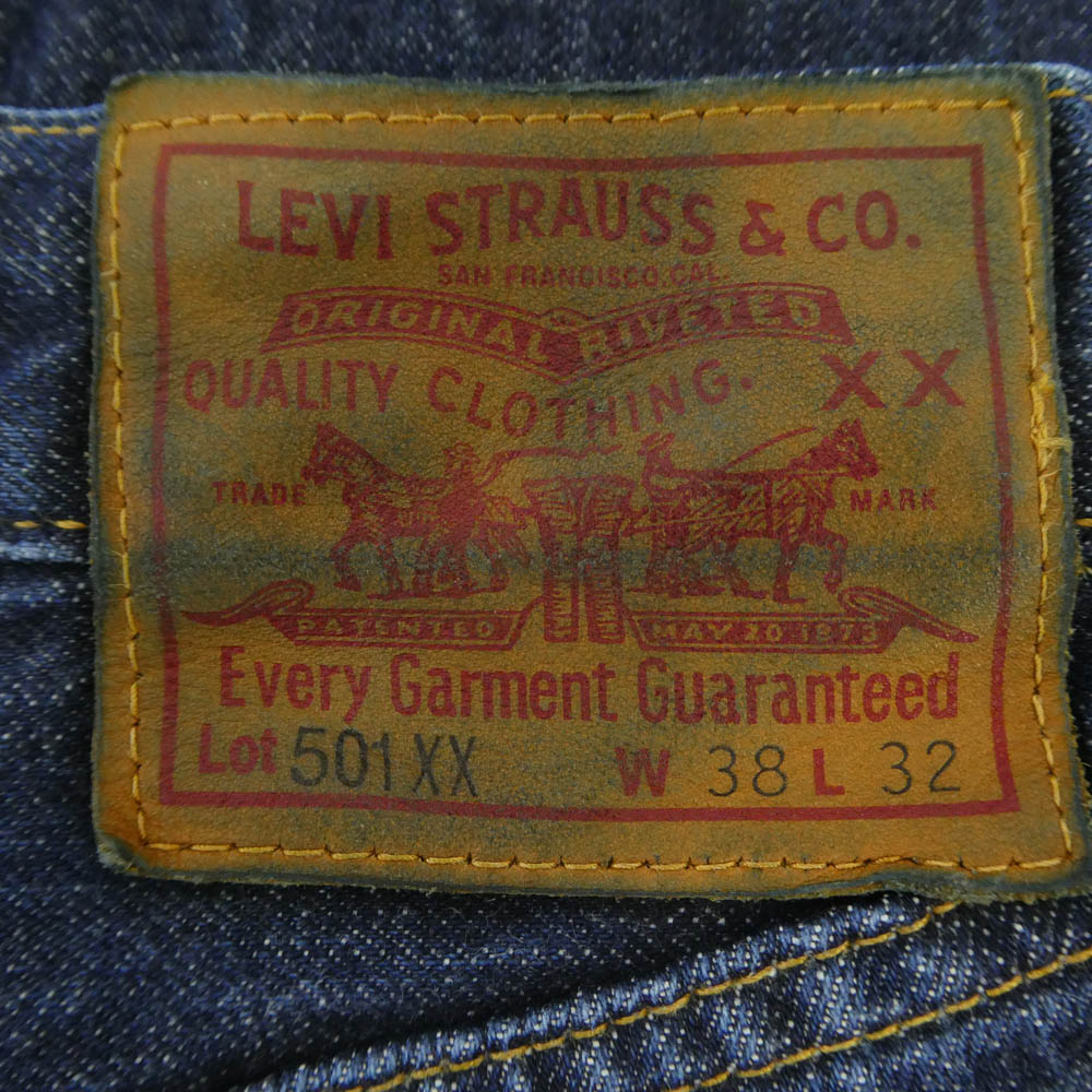 Levi's リーバイス 47501-0200 LVC 1947モデル 501XX 復刻 レプリカ デニム パンツ ジーンズ W38 インディゴブルー系 W38【中古】