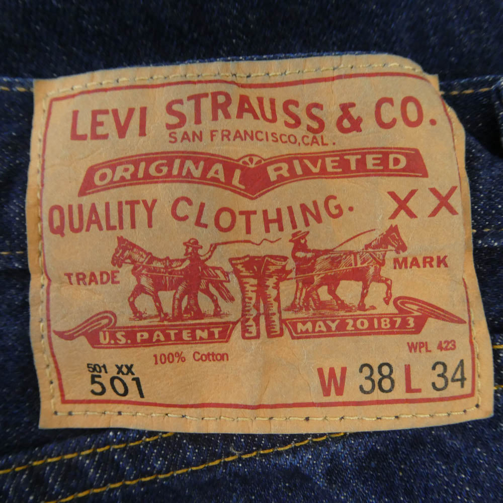 Levi's リーバイス 66501-0146 LVC 1966モデル 501 BIG E 復刻 レプリカ デニム パンツ W38 インディゴブルー系 W38【中古】