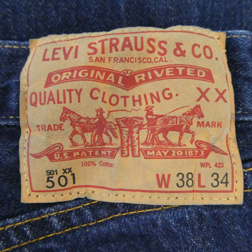 Levi's リーバイス 66501-0146 LVC 1966モデル 501 BIG E 復刻 デニム パンツ W38 インディゴブルー系 W38【中古】