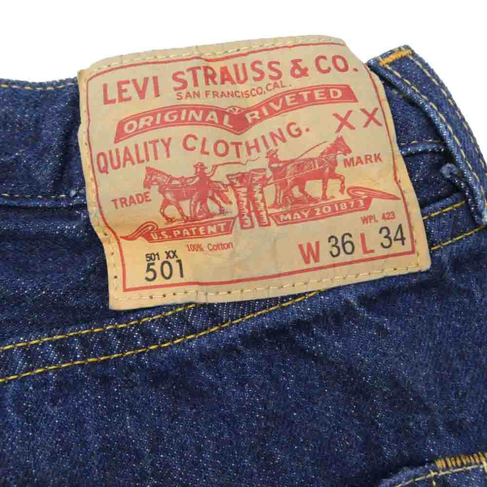 Levi's リーバイス 66501-0146 LVC 1966モデル 501 BIG E 復刻 デニム パンツ W36 インディゴブルー系 W36【中古】