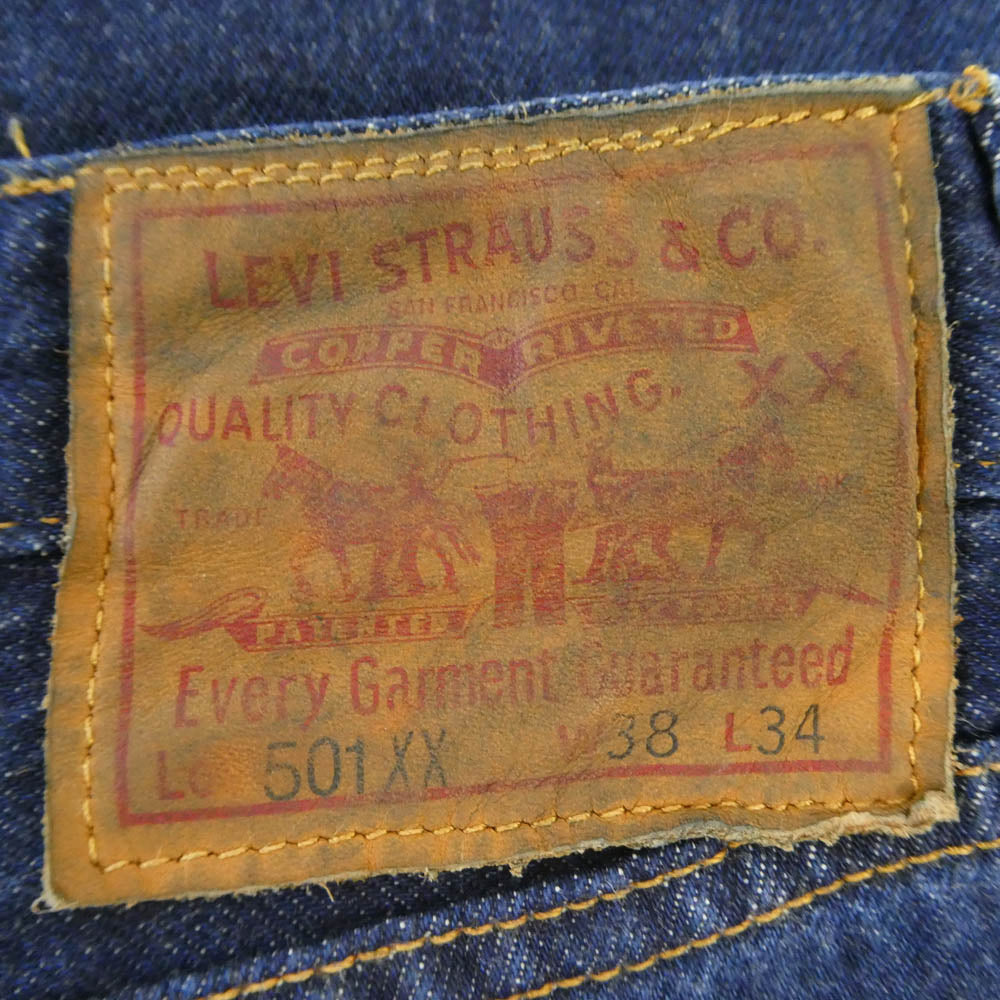 Levi's リーバイス 37501-0018 LVC 1937年モデル 501XX 復刻 デニム パンツ ジーンズ インディゴブルー系 W38【中古】
