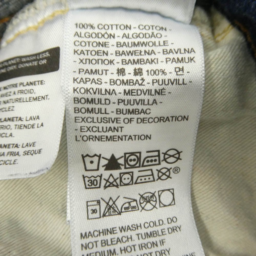 Levi's リーバイス 37501-0018 LVC 1937年モデル 501XX 復刻 デニム パンツ ジーンズ インディゴブルー系 W38【中古】