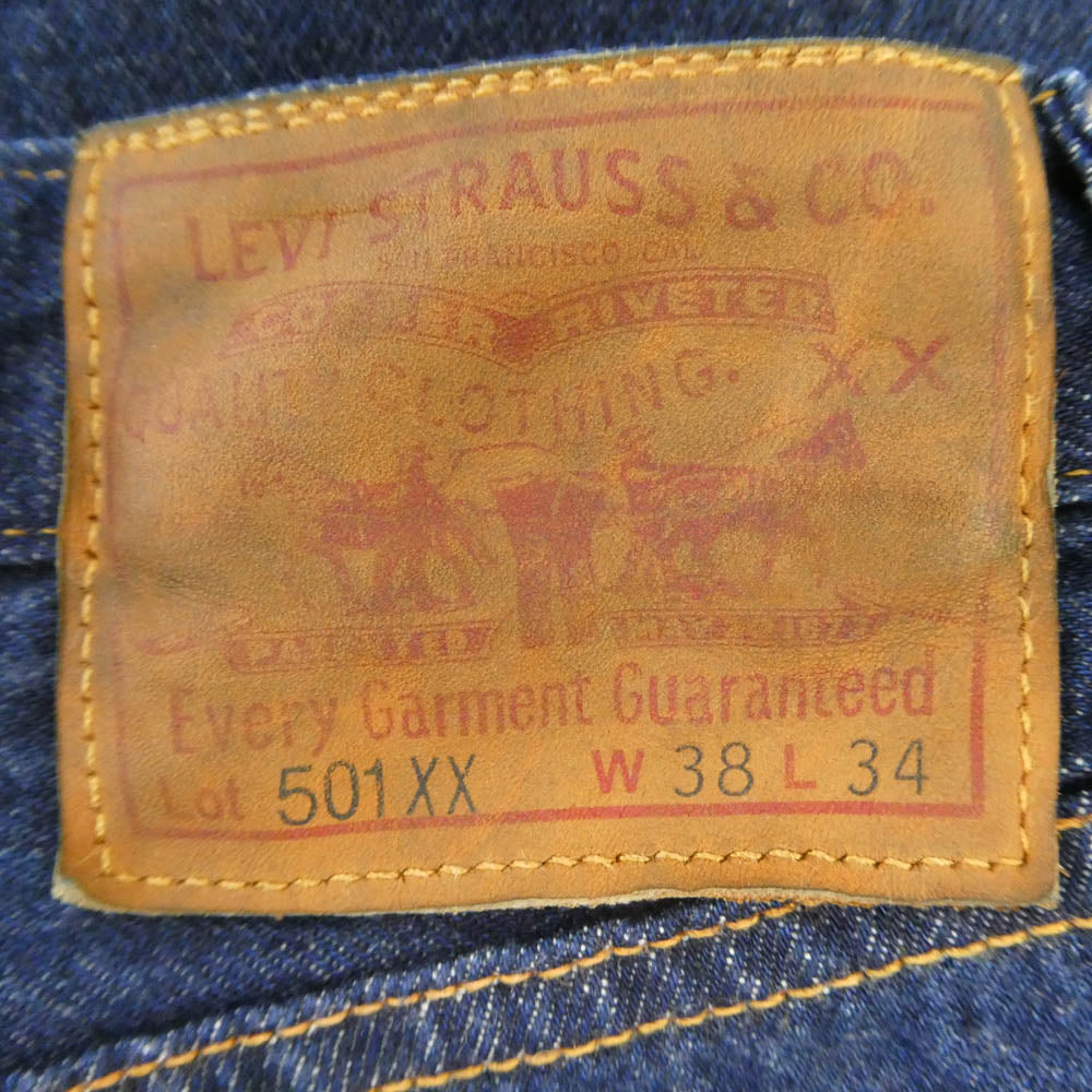 Levi's リーバイス 37501-0018 LVC 1937年モデル 501XX 復刻 デニム パンツ ジーンズ W38 インディゴブルー系 W38【中古】