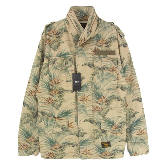 TMT ティーエムティー 18SS TJK-S1803 ボタニカル CAMO 迷彩 M65 ミリタリー ジャケット カーキ系 S【極上美品】【中古】