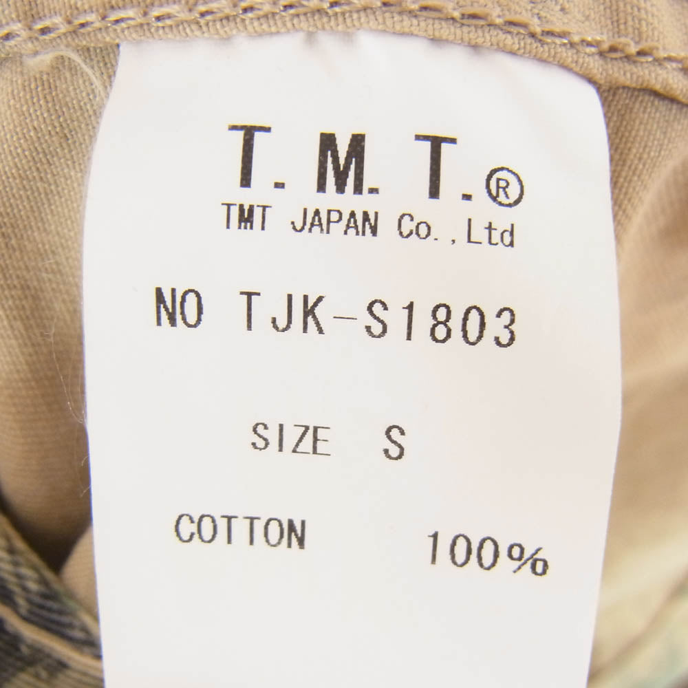 TMT ティーエムティー 18SS TJK-S1803 ボタニカル CAMO 迷彩 M65 ミリタリー ジャケット カーキ系 S【極上美品】【中古】