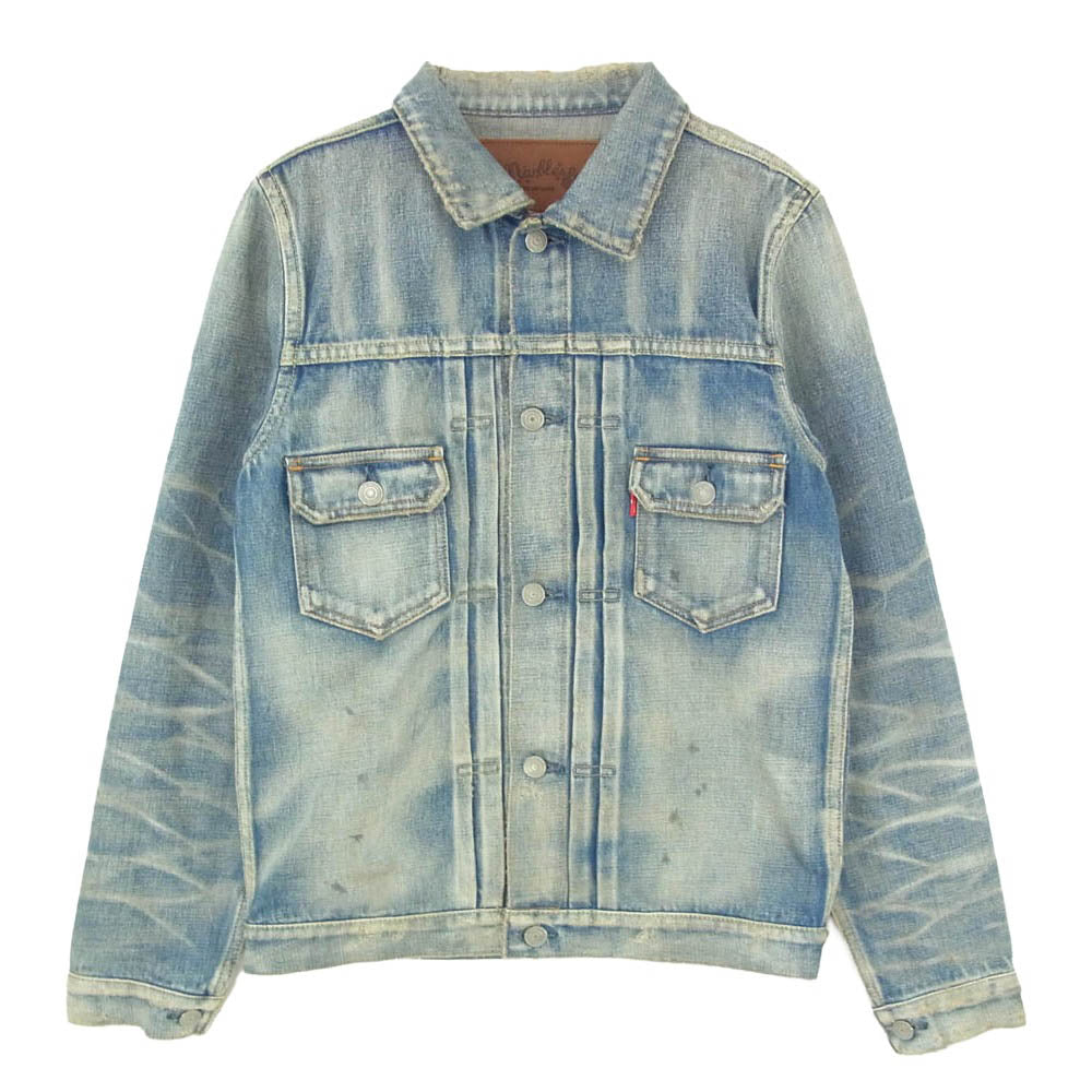 MARBLES マーブルズ 15AW MJK-A1515 ダメージ加工 2NDタイプ デニム ジャケット インディゴブルー系 S【中古】