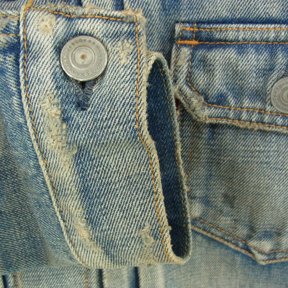 MARBLES マーブルズ 15AW MJK-A1515 ダメージ加工 2NDタイプ デニム ジャケット インディゴブルー系 S【中古】