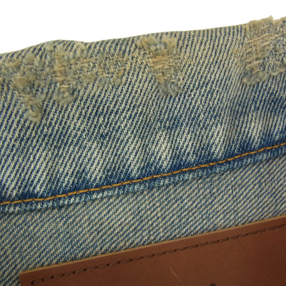 MARBLES マーブルズ 15AW MJK-A1515 ダメージ加工 2NDタイプ デニム ジャケット インディゴブルー系 S【中古】