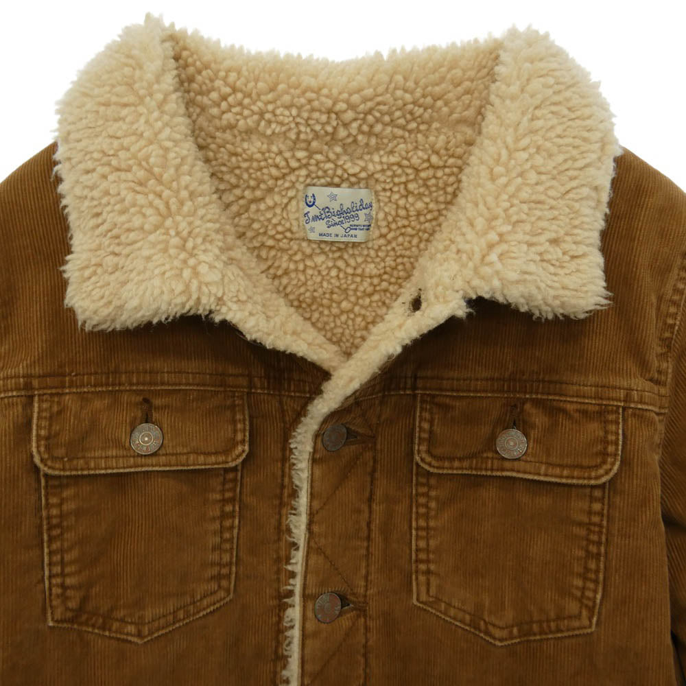 TMT ティーエムティー 10AW TJK-F1007 コーデュロイ ボア ランチ ジャケット ブラウン系 S【中古】
