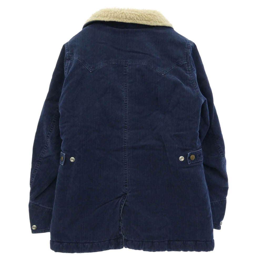 TMT ティーエムティー 13AW TJK-F1312 コーデュロイ ボア ランチコート ジャケット ネイビー系 S【中古】