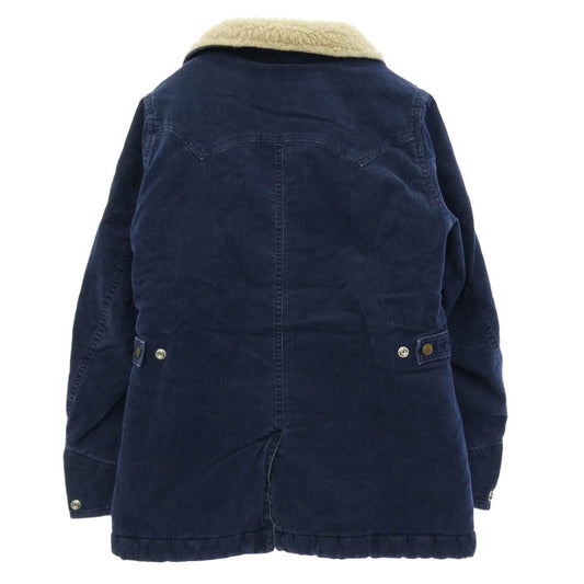 TMT ティーエムティー 13AW TJK-F1312 コーデュロイ ボア ランチコート ジャケット ネイビー系 S【中古】