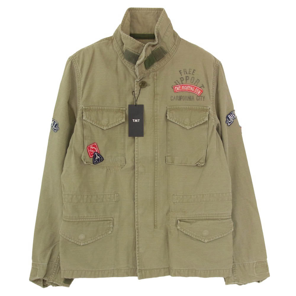 TMT ティーエムティー 11SS TJK-S1103 加工 M-65 ミリタリー ジャケット カーキ系 S【極上美品】【中古】