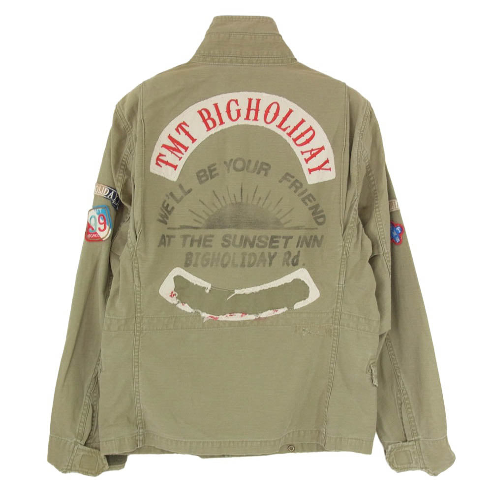 TMT ティーエムティー 11SS TJK-S1103 加工 M-65 ミリタリー ジャケット カーキ系 S【極上美品】【中古】