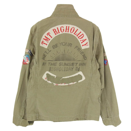 TMT ティーエムティー 11SS TJK-S1103 加工 M-65 ミリタリー ジャケット カーキ系 S【極上美品】【中古】