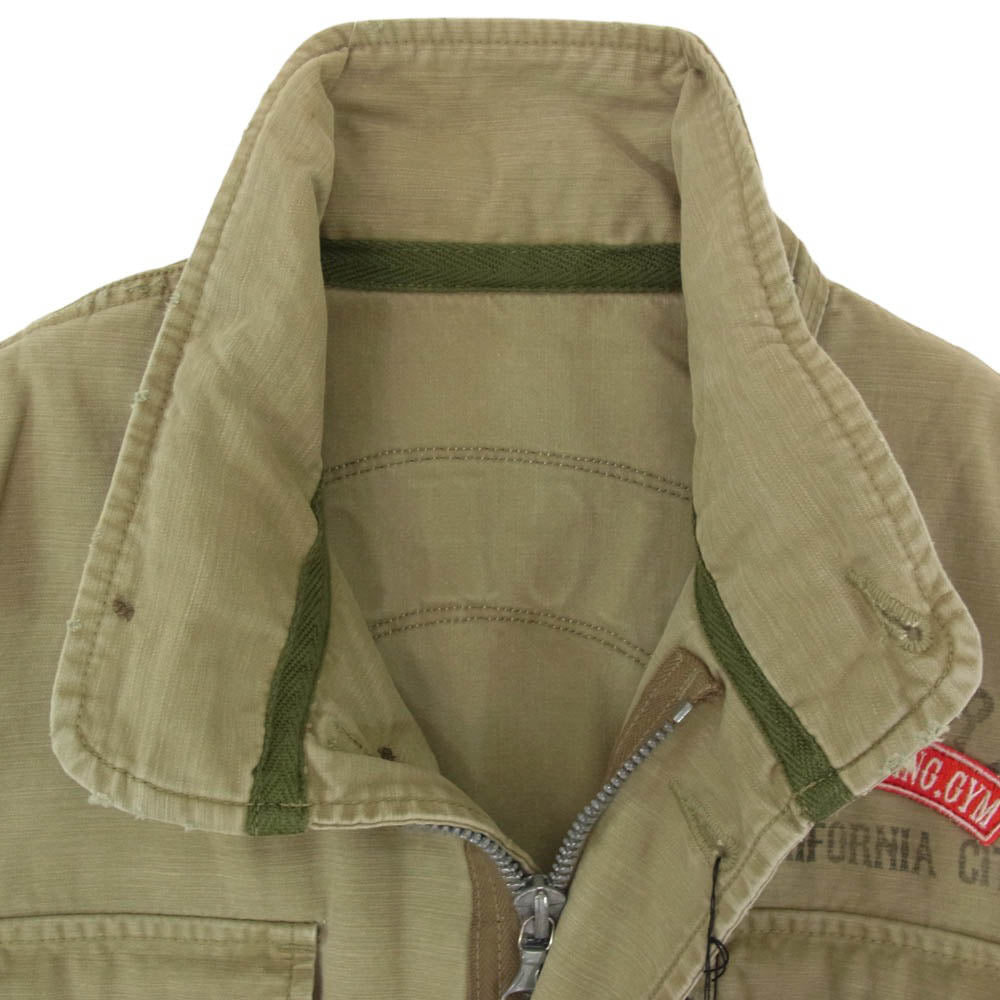 TMT ティーエムティー 11SS TJK-S1103 加工 M-65 ミリタリー ジャケット カーキ系 S【極上美品】【中古】