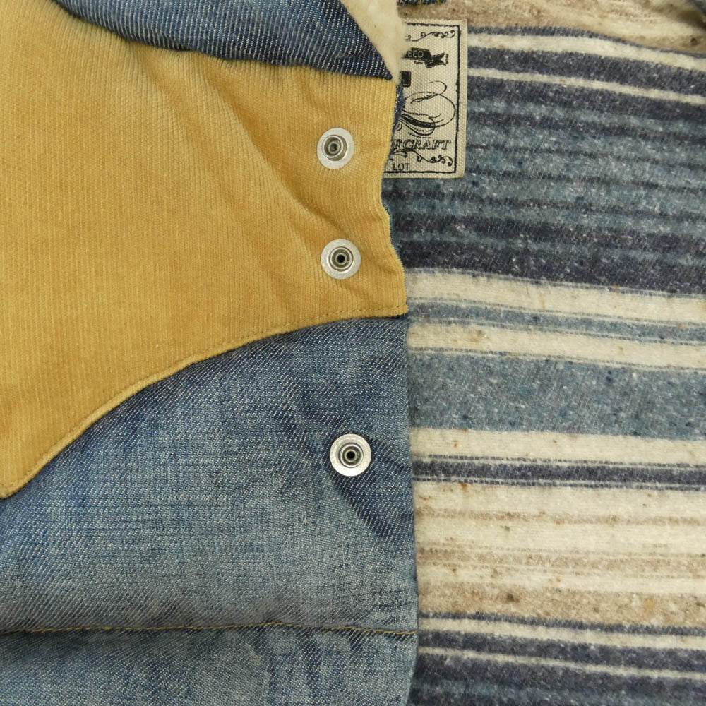 TMT ティーエムティー TJK-F1213 DENIM DOWN VEST デニム ダウン ベスト ライトブルー系 M【中古】