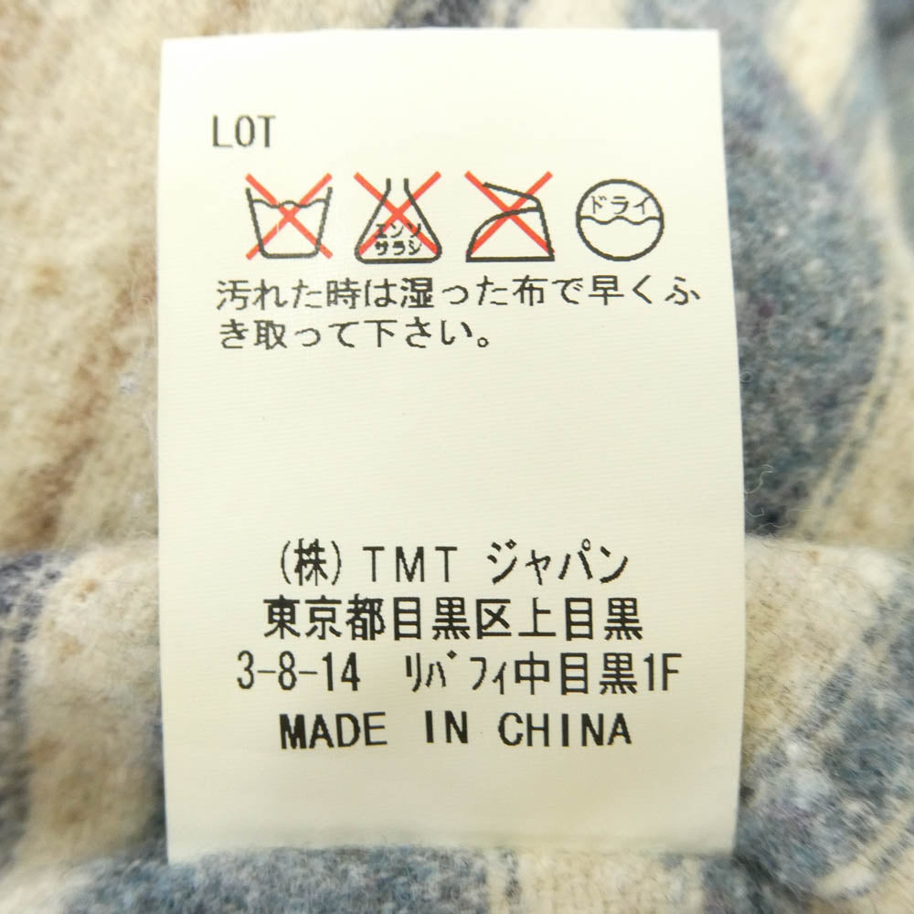TMT ティーエムティー TJK-F1213 DENIM DOWN VEST デニム ダウン ベスト ライトブルー系 M【中古】