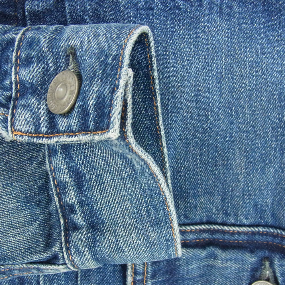 RRL ダブルアールエル 25SS 282880121001 加工 クロップド デニム ジャケット インディゴブルー系 4【極上美品】【中古】