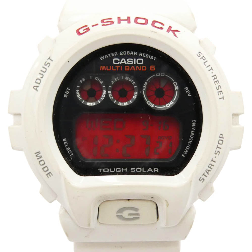 G-SHOCK ジーショック GW-6900F-7JF 電波ソーラー デジタル 腕時計 ホワイト系【中古】