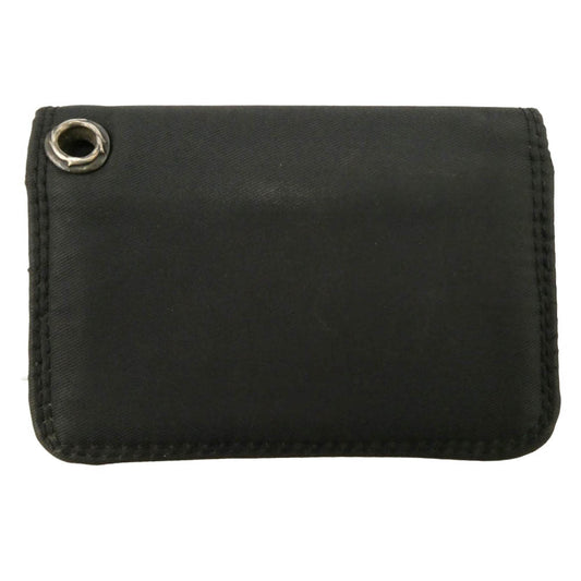 CHROME HEARTS クロムハーツ（原本無） ナイロン レザー切替 カードケース ブラック系【中古】