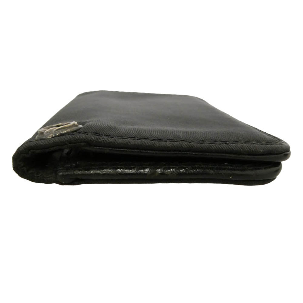 CHROME HEARTS クロムハーツ（原本無） ナイロン レザー切替 カードケース ブラック系【中古】