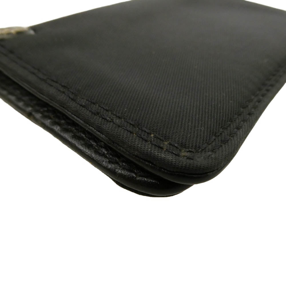 CHROME HEARTS クロムハーツ（原本無） ナイロン レザー切替 カードケース ブラック系【中古】