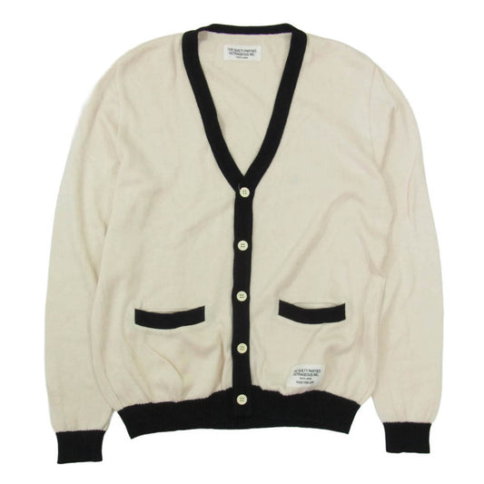 WACKO MARIA ワコマリア 13SS 13SS-KNT-07 ニット Vネック カーディガン オフホワイト系 M【中古】