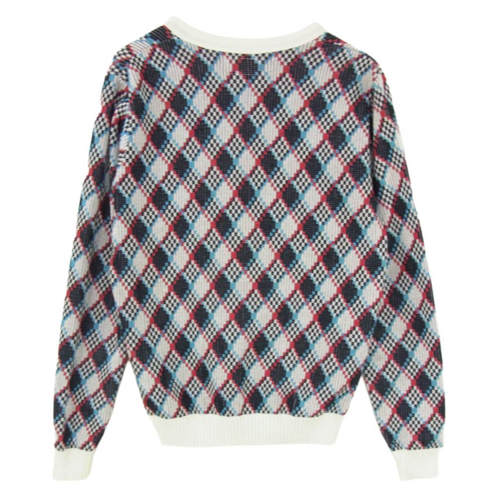 WACKO MARIA ワコマリア 14SS 14SS-KNT-33 マルチカラー コットンニット Vネック カーディガン マルチカラー系 S【中古】